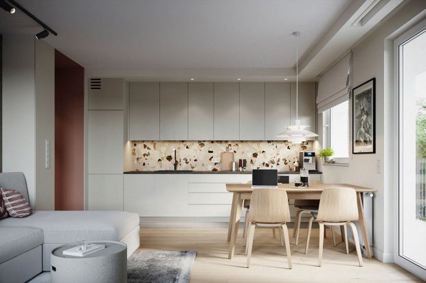 Mieszkanie w Sopocie powstało dla pary z dzieckiem. Ciekawy pomysł, pełen koloru i bardzo funkcjonalny, to projekt architektek z trójmiejskiej pracowni p2 Pikiel&amp;Piltz, Zuzanny Pikiel i Agaty Piltz.