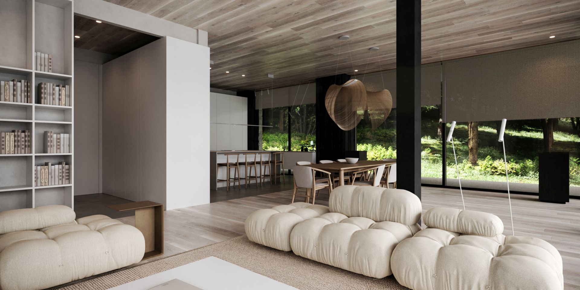 Organic Shelter: siedlisko na brzegu jeziora. Projekt Studio. O.