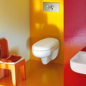 Florakids - bajkowa i urocza kolekcja do łazienki dla dzieci, przeznaczona do łazienek domowych i publicznych, np. w przedszkolach. Fot. Laufen