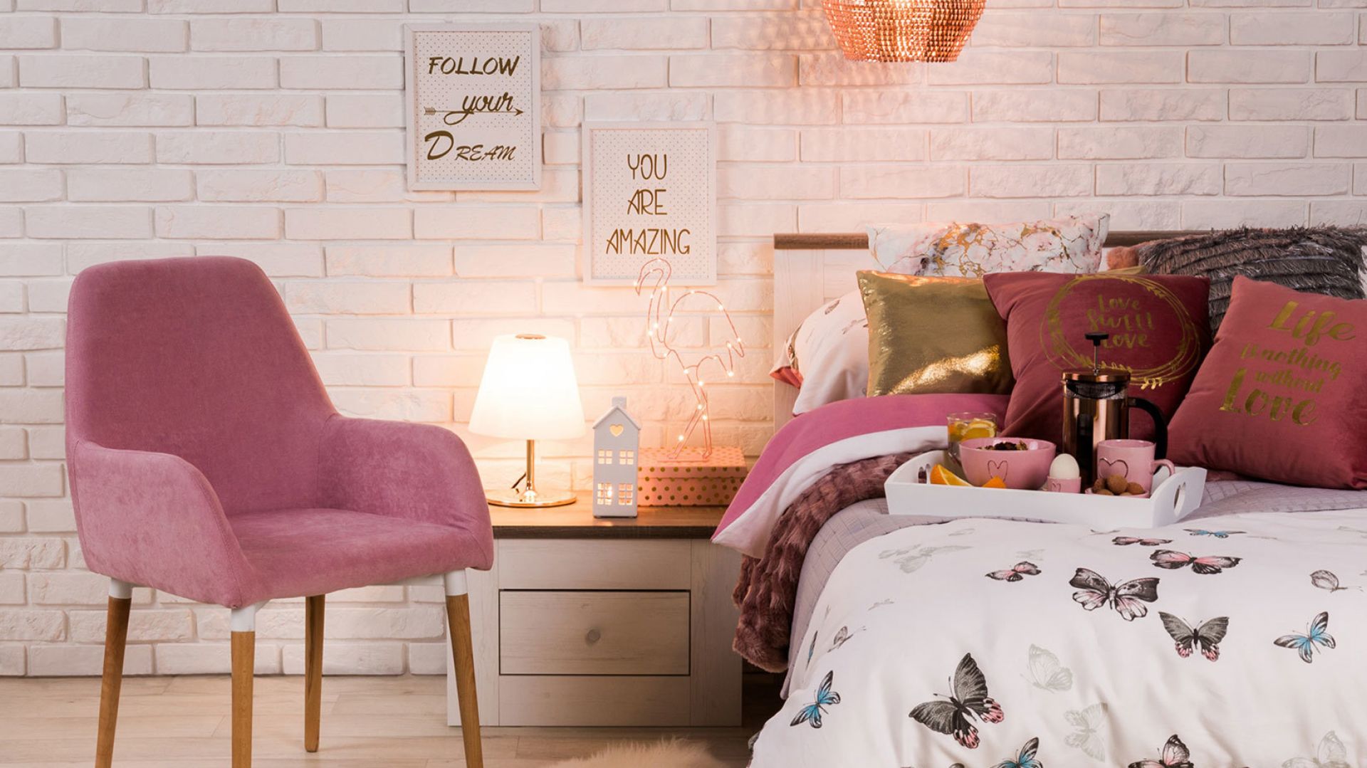 5 pomysłów na modną pastelową sypialnię