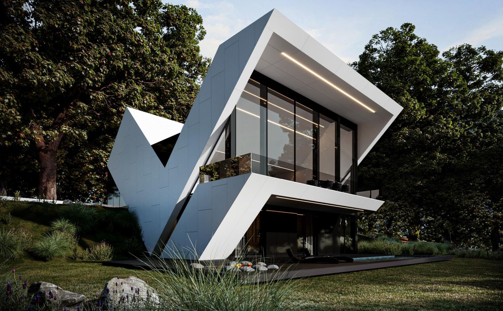 Dom RE: VMAX HOUSE o idealnych wymiarach 13,5 na 13,5 m posiada ponad 300 m² powierzchni i powstanie na działce mierzącej około 1500 m². Planowaną datą realizacji projektu jest rok 2021. Projekt: Marcin Tomaszewski, Reform Architekt