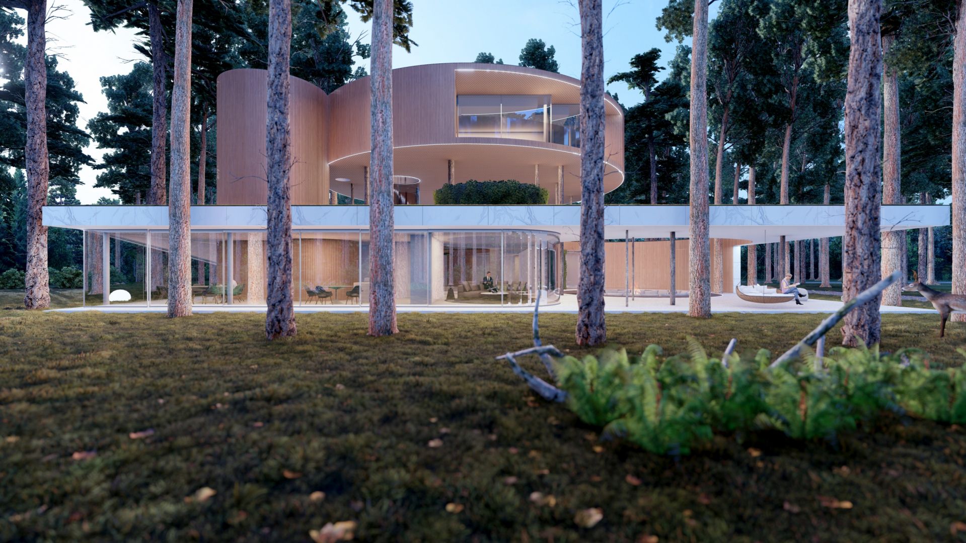 Dom Tree House. Projekt Przemek Olczyk Mobius Architekci