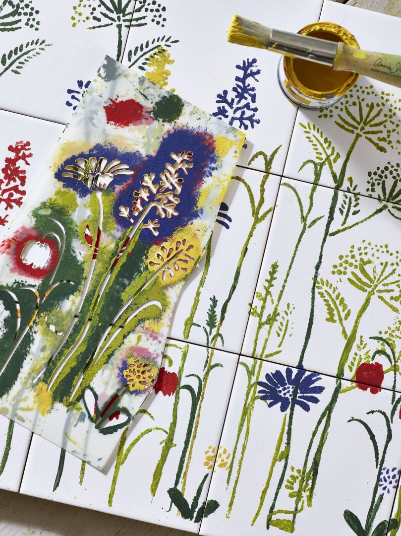 Annie Sloan szablon Meadow Flowers