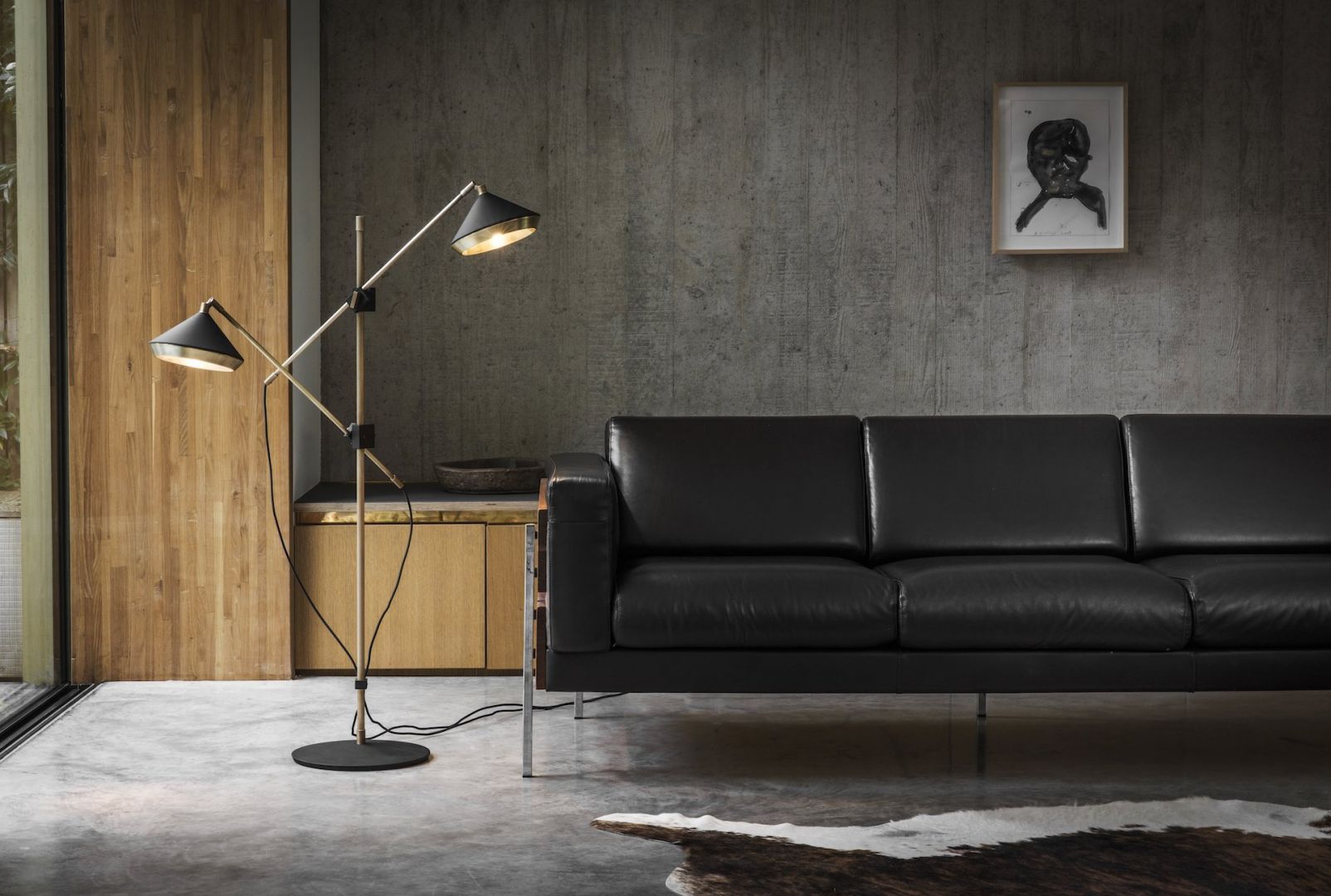 Lampa stojąca z kolekcji Shear marki Bert Frank. Fot. Bert Frank / showroom Mood
