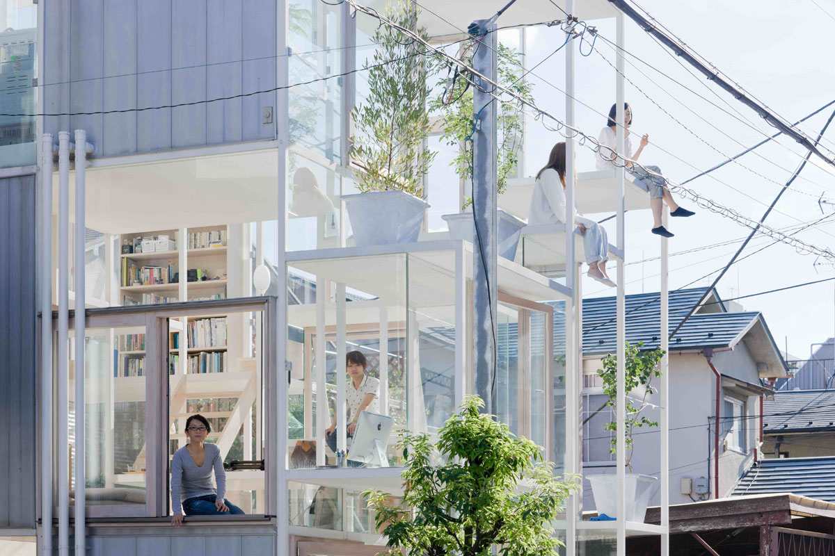 Transparent House - przezroczysty dom w Tokio. Fot. i zdjęcia: Sou Fujimoto Architects