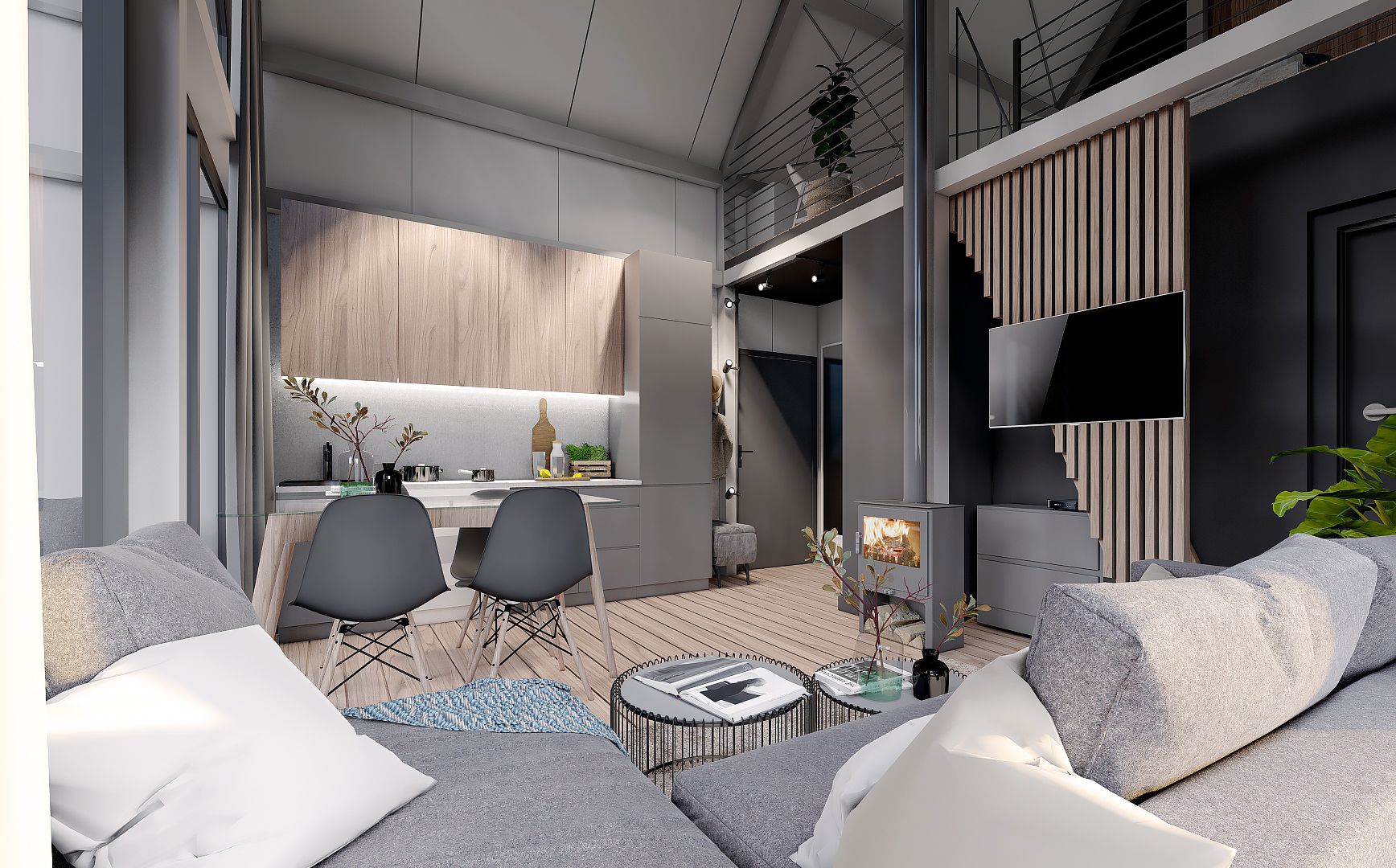 Dom modułowy bez pozwolenia na budowę, powierzchnia 35 m2. Projekt: make Architekci. Wykonanie: ModuTechnic