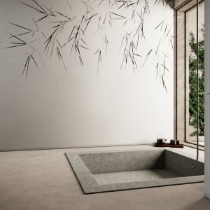 Tapeta do łazienki z kolekcji SPIKE marki Glamora. Fot. Dekorian Home