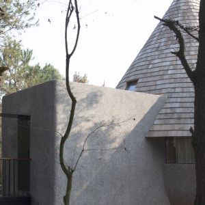 The Mushroom - projekt małego domu stworzony przez chińską pracownię ZJJZ Architecture Practice. Fot. ZJJZ Architecture Practice