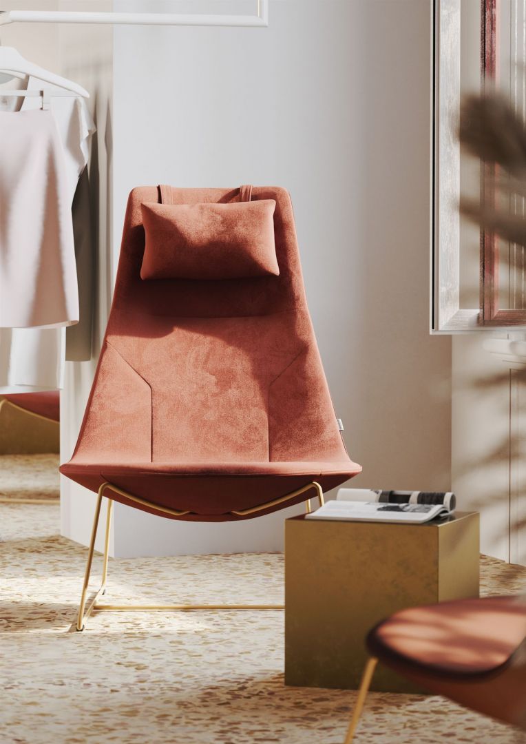 Fotel Chic Lounge - projekt światowej sławy designera Christophe Pillet dla marki Profim. Fot. Profim