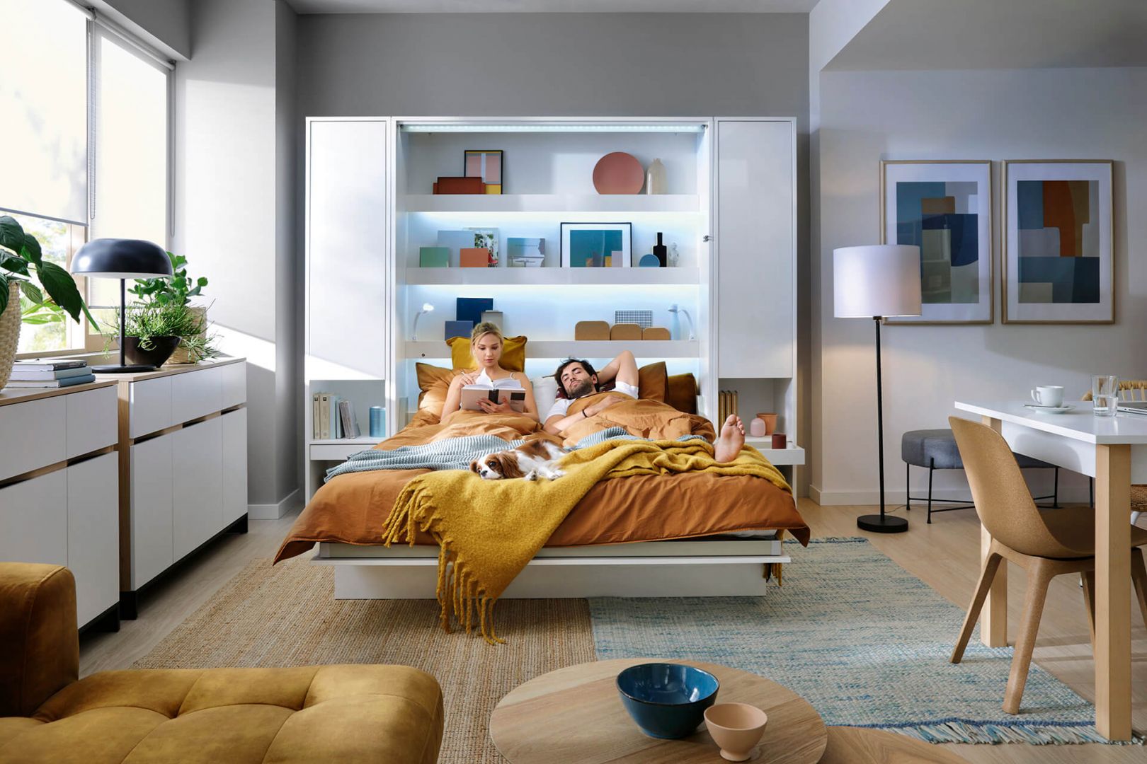 Bed Concept to rozwiązanie dla każdego, kto nie ma miejsca na klasyczne łóżko, a chciałby spać wygodnie, jak w prawdziwej sypialni. Fot. Dignet Lenart
