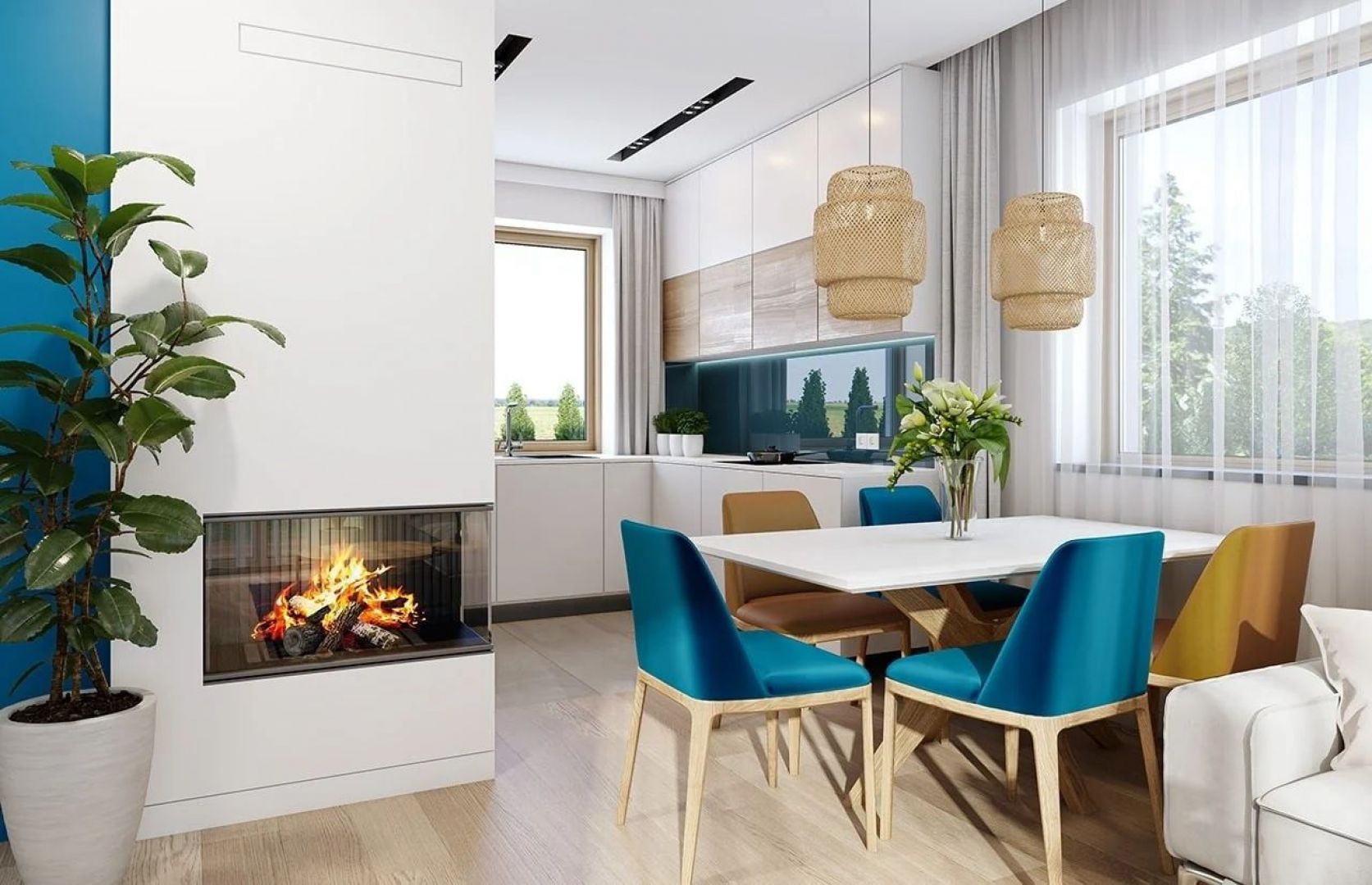 W projekcie zastosowano bardzo dobre izolacje i nowoczesne instalacje, dzięki czemu dom jest energooszczędny i będzie tani w późniejszym utrzymaniu. Projekt: arch. Michał Gąsiorowski. Fot. MG Projekt