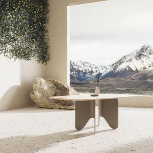 Stół Roots to nowy projekt portugalskiego designera Nelsona de Araújo dla polskiej marki Nobonobo. Fot. serwis prasowy Nobonobo