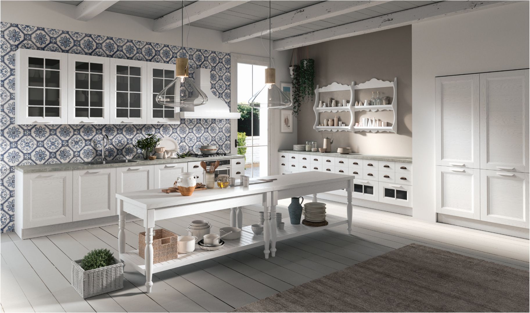 ARAN Cucine Ylenia 2020 frassino bianco