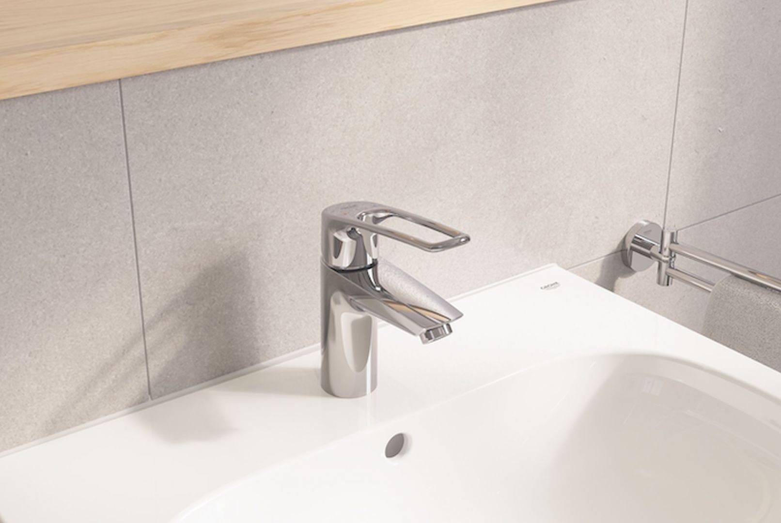 Bateria Eurosmart od Grohe w nowej, hybrydowej wersji. Fot. mat. prasowe Grohe