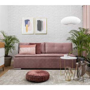 Sofa Lango w różowym kolorze. Cena: 2.512,97 zł, Black Red White, www.brw.pl