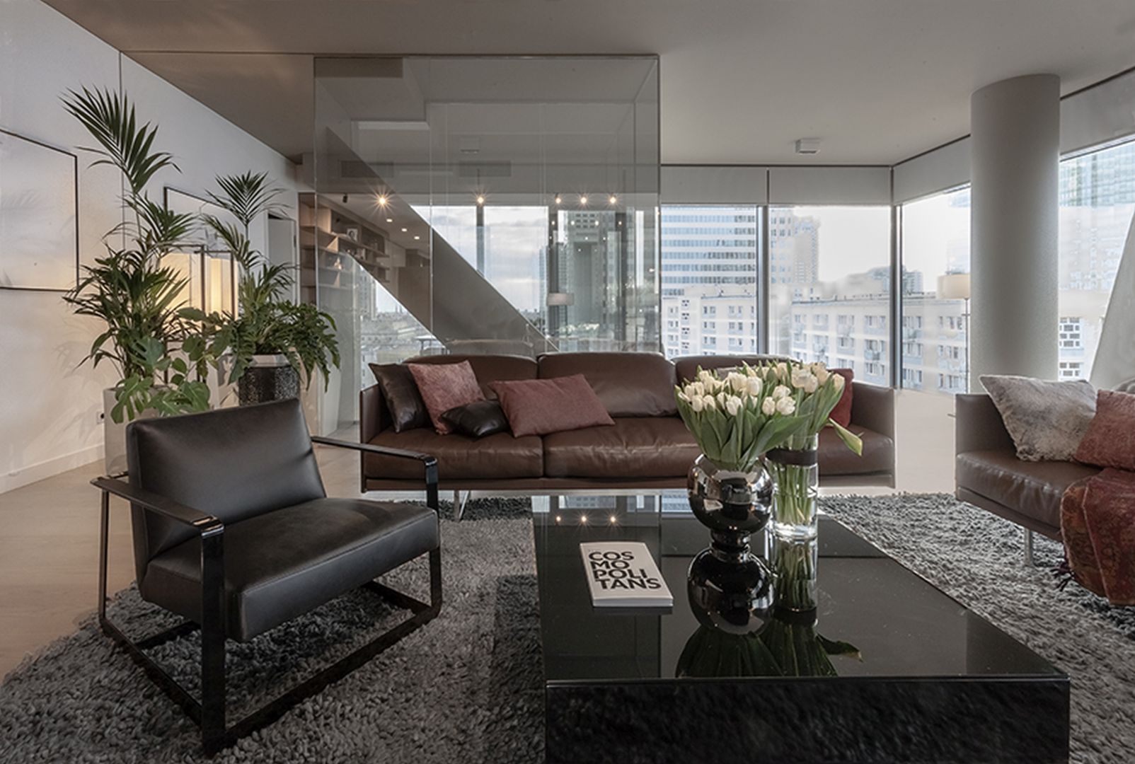 Luksusowy apartament w centrum Warszawy. Projekt wnętrza: de novo. Zdjęcia: Kinga Wysocka, de novo