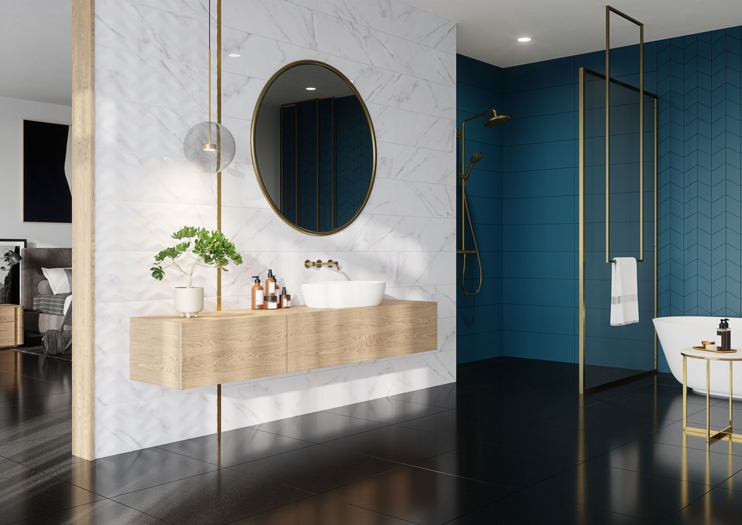 Kolekcja Carrara Sky marki Ceramica Bianca