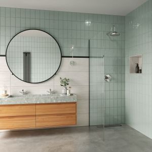 Odświeżone retro w łazience. Kolekcja baterii Lacrima. Fot. Fdesign