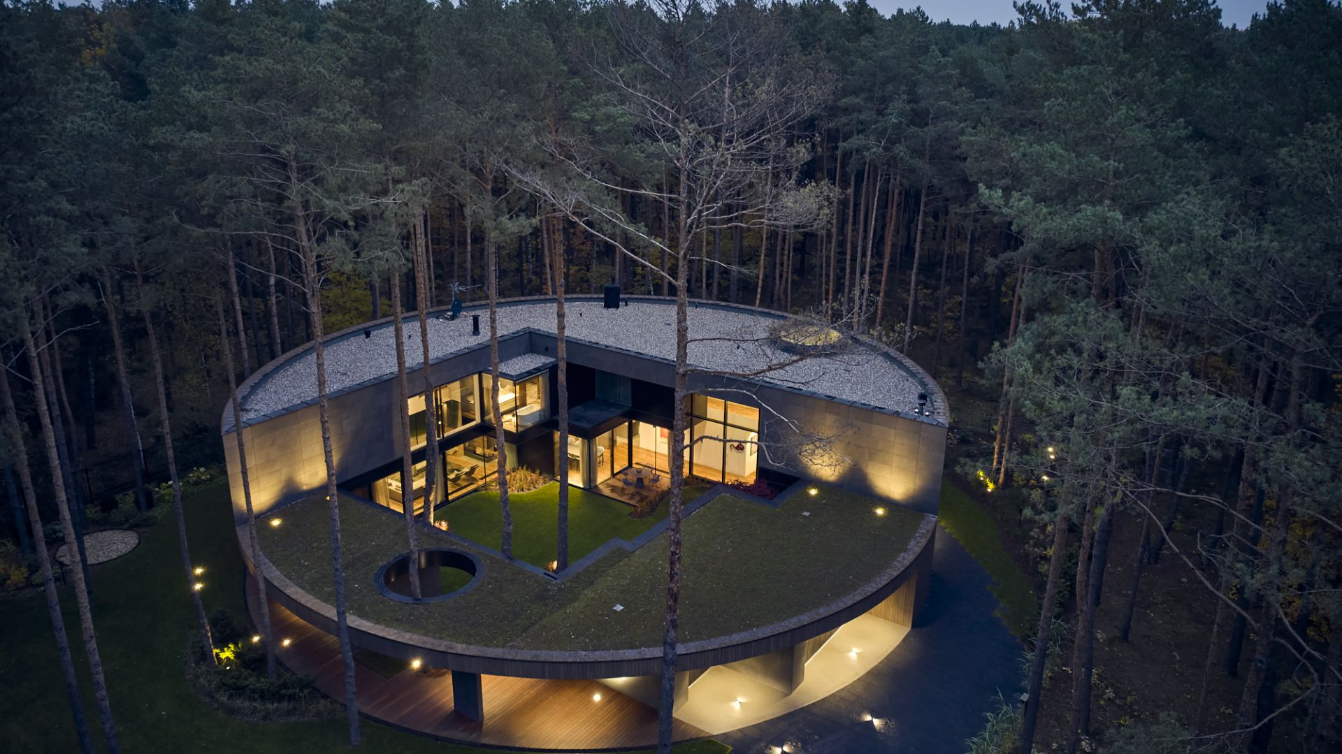 Dom W Lesie Wyj tkowy Projekt Polskich Architekt w 