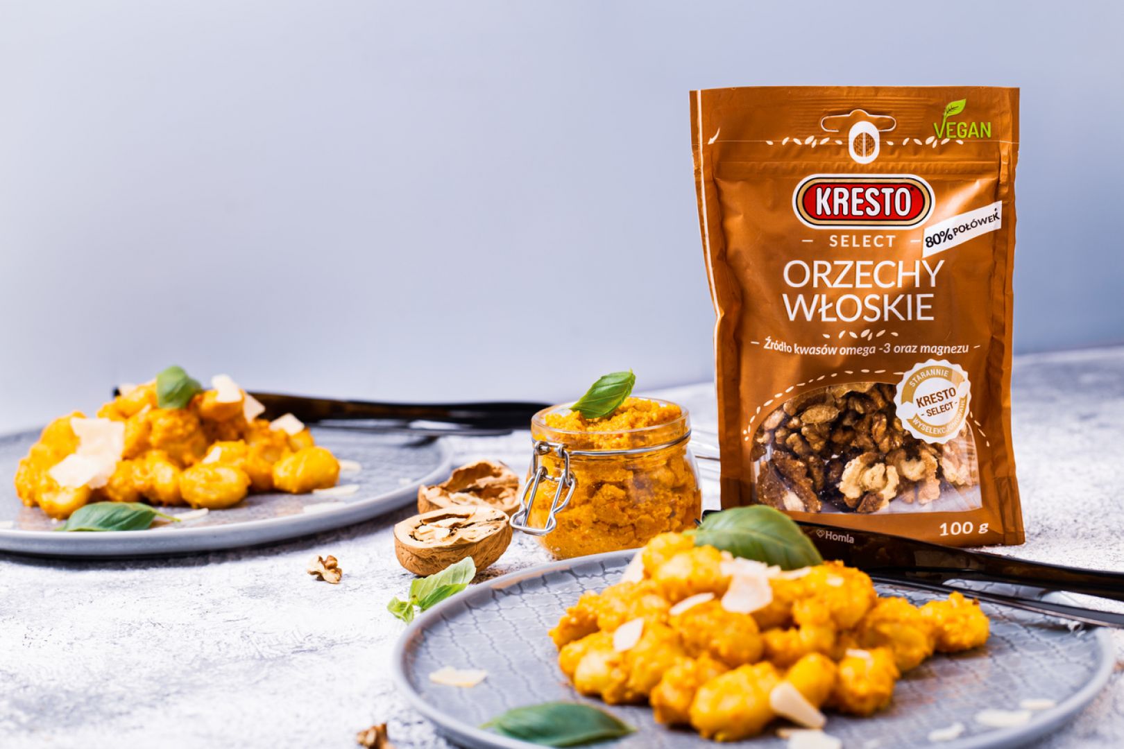 Dyniowe pesto z makaronem. Fot. VOG Polska