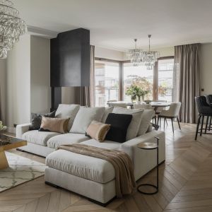 Piękny apartament w Warszawie. Projekt wnętrz: Pracownia Architektoniczna MGN. Fot: Marcin Grabowiecki. Stylizacja: Eliza Mrozińska