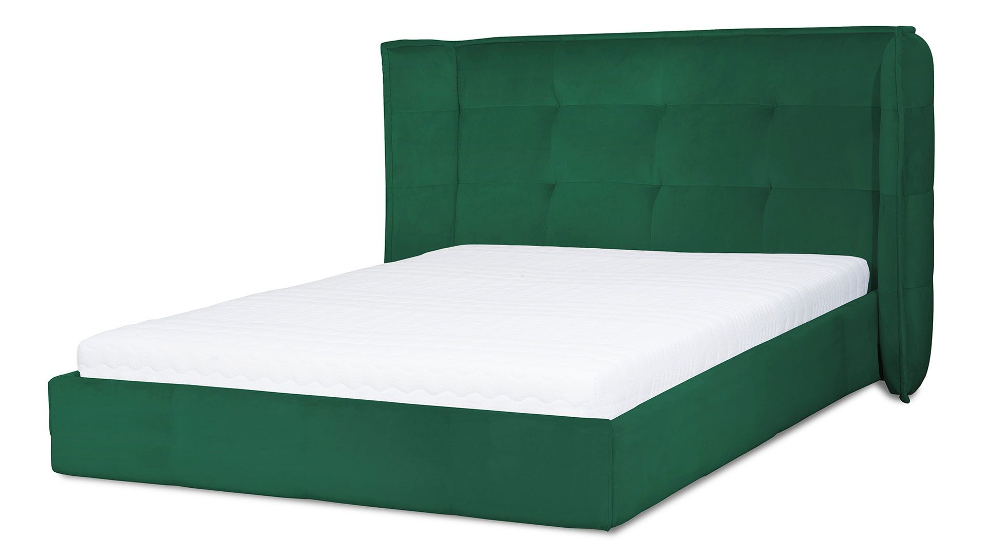 Tapicerowane łóżko Manhattan 160 cm, wyposażone w pojemnik. Cena: od 3900 zł. Sprzedaż: Wajnert.pl