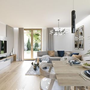 Jasna, otwarta część dzienna. Projekt: arch. Michał Gąsiorowski. Fot. MG Projekt