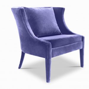 Fotel Athena Chair Very Peri Purple, marka Koket, fot. mat. prasowe Koket