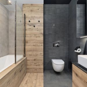 To wyraźny trend – łazienka ma być miejscem, w którym można odetchnąć po męczącym dniu czy zorganizować domowe spa. Projekt: Monika Staniec. Fot. Wojciech Dziadosz