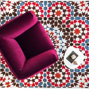 Kolorowy dywan Maroco. FotInterno Italiano/ Galeria Wnętrz Domar

