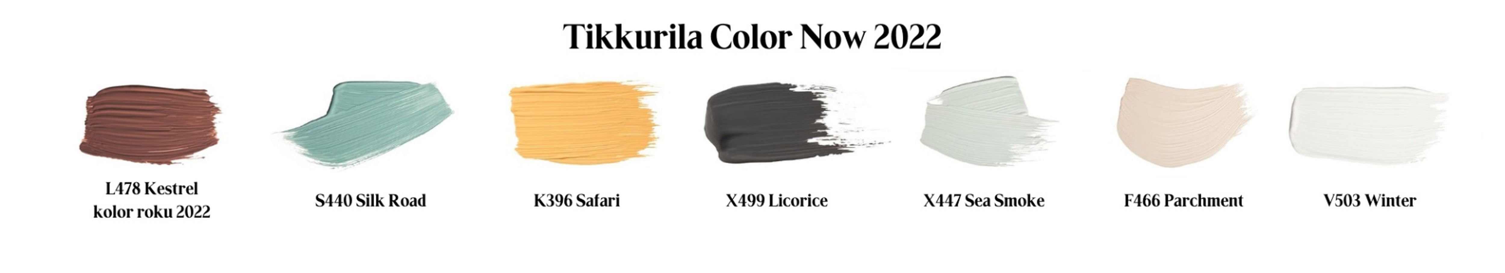 Kolekcja Color Now 2022 - takie kolory proponuje marka Tikkurila na 2022 rok.Fot. mat. prasowe Tikkurila