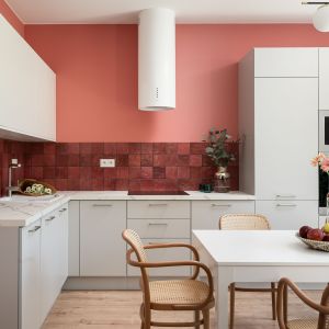Białe, nowoczesne meble w kuchni. Projekt i zdjęcia: KODO Projekty i Realizacje Wnętrz