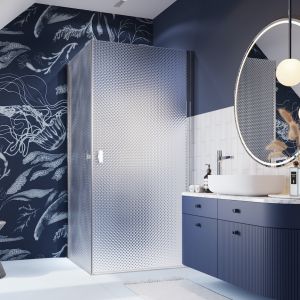Nieprzezroczysta kabina prysznicowa - ciekawy trend w aranżacji łazienek. Fot. mat. prasowe Radaway