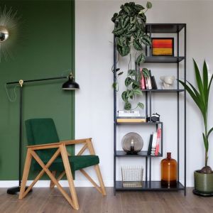 Egotyczne rośliny i zieleń w salonie. Projekt i zdjęcie: Pura Design