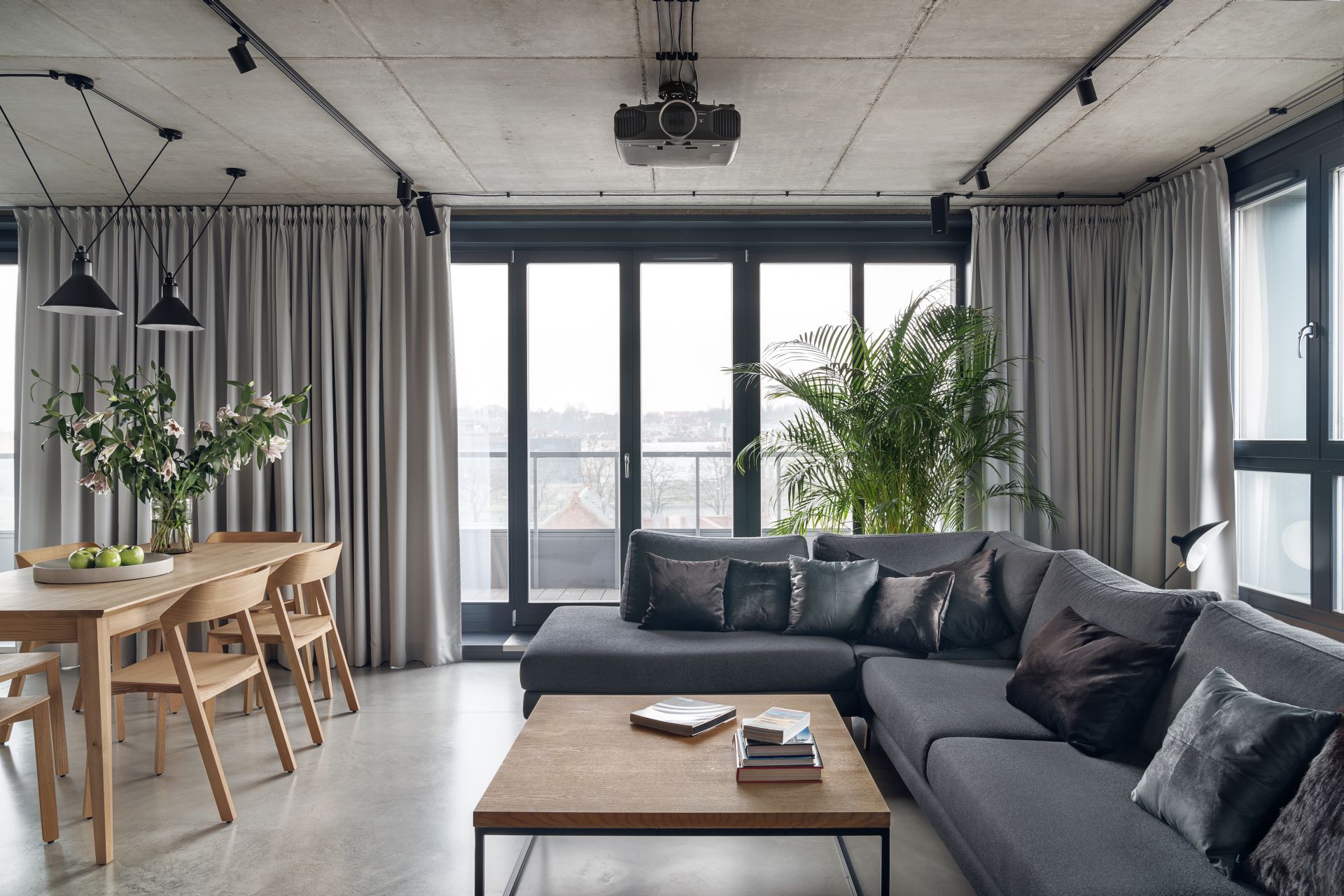 Mieszkanie w stylu loftowym. Projekt wnętrza BLACKHAUS Karol Ciepliński Architekt. Zdjęcia Tom Kurek