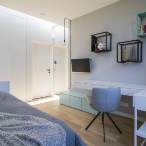 Miejsce do nauki w pokoju dziecka. Projekt: Natalia Teixeira, Kasia Beresińska, pracownia TK Architekci. Fot. TK Architekci