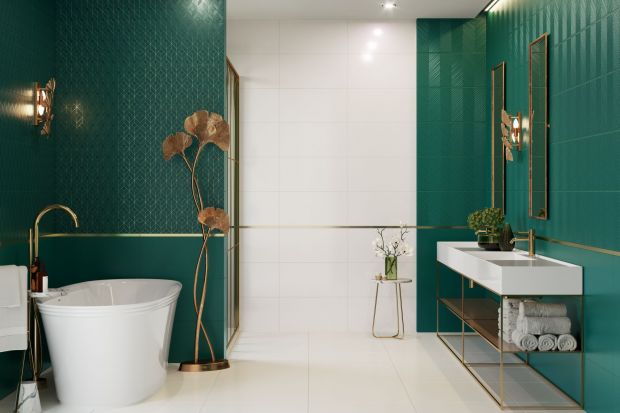 Łazienka w stylu glamour: 20 pięknych pomysłów ze sklepu + ceny!
