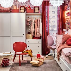Pomysł na mały metraż - wesoły pokój dla dziewczynki. Fot. IKEA