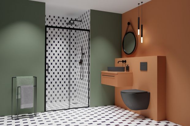 Złita, czarna, a może chromowana? Jaki kolor kabiny wybrać, jesli podoba ci się łazienka z niebieskimi, zielonymi, czarnymi czy różowymi płytkami? Podpowiadamy!