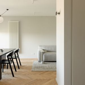 Jasna, otwarta strefa dzienna. Projekt wnętrza: 3XEL Architekci. Fot. PORA studio