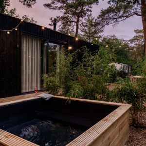 Mori Tiny House to mały, zrównoważony dom, który znajduje się w sercu lasu Veluwe w Holandii. Fot. mat. prasowe Duravit