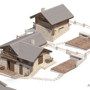 Adaptacja zabytkowych budynków pasterskich w Szwajcarii, w malowniczej alpejskiej dolinie to projekt polskiego architekta, Bogusław Barnasia z BXB studio. Fot. BXB studio