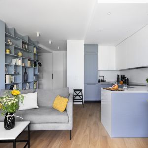 Chromatic modernism czyli vintage z kolorem - trendy na 2023 rok. Projekt wnętrza ATUT Architektura Wnętrz. Zdjęcia Paweł Biedrzycki, Kąty Proste