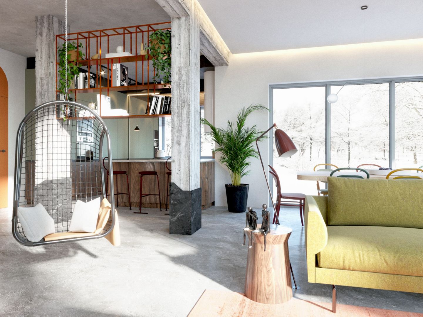 100-metrowy dom w Markach - piękne, pełne kolorów wnętrze. Projekt wnętrz: Katarzyna Sosińska Interiors