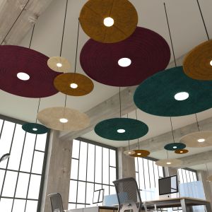 Konkurs Dobry Design 2023. Zwycięzca w kategorii: Dekoracje. Akustyczna kolekcja przegród i zawiesi Well-being firmy Muraspec