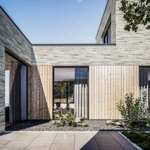 Nowoczesny dom w Maliniu. Projekt i wizualizacje: MEEKO Architekci