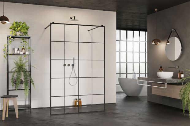 Łazienka z prysznicem. Jaką kabinę wybrać do wnętrza w stylu industrialnym?