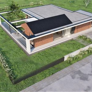 Frame House ma powierzchnię 224 m² i zostanie zbudowany w Warszawie. Projekt domu: pracownia Core