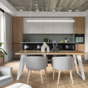 Trendy wnętrzarskie 2023 - to wnętrze jest na czasie! Projekt przebudowy domu i wnętrz Anna Maria Sokołowska Architektura Wnętrz. Fot. Fotomohito