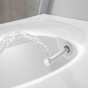 Toalety myjące oferują większe możliwości w aranżacji przestrzeni, nową funkcjonalność oraz zmianę w podejściu do kwestii czystości. Fot. Tece